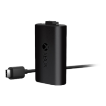 需首购、PLUS会员：Microsoft 微软 Xbox同步充电套件 充电电池+USB-C 数据线 黑色