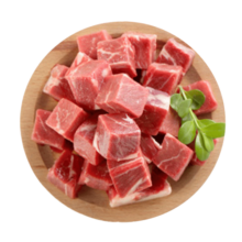 恒都 国产谷饲原切牛腩块 1kg*2 偏瘦 肥瘦比1:9 不注水不滚揉