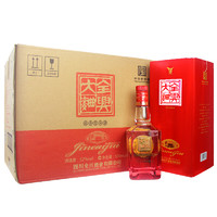 全兴大曲 全兴 大曲全兴红 浓香型白酒52度 500ml*6瓶 整箱装+100ml*2瓶赠品