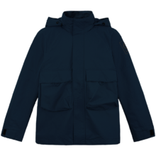 双11开门红、PLUS会员：Timberland 添柏岚 官方男装防水冲锋衣S24新款户外休闲夹克|A41QB A41QB433/深宝石蓝