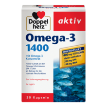 德国双心深海鱼油软胶囊30粒rTG型高含量浓缩omega-3维生素E DHA EPA黄金配比眼脑双护