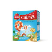 三全 儿童水饺 虾仁玉米三文鱼300g 42只 *任选5件