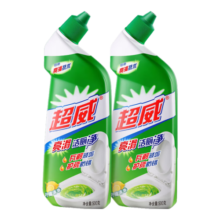 超威洁厕灵马桶清洁剂亮滑洁厕液厕所清洁厕宝500g*2瓶