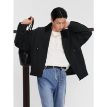 plus会员、入会：GXG 男士简约拼接夹克外套