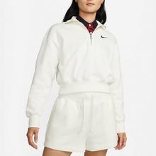 百亿补贴：NIKE 耐克 女子秋季半拉链短款高领加绒休闲运动套头卫衣DQ5768-133