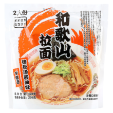 plus会员:味千拉面和歌山日式拉面328g(2人份含料包)  速食方便面 挂面面条面食