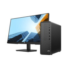 惠普HP 星Box 商务办公台式电脑主机(13代i3-13100 8G 512GSSD WiFi Office 注册五年上门)21.45英寸显示器