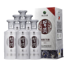 PLUS会员：习酒 银质 酱香型白酒  53度 500mL 6瓶 整箱装