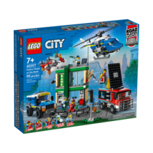 乐高（LEGO） 城市组警匪男孩拼搭积木玩具粉丝收藏圣诞节礼物 60317 警察银行大追捕