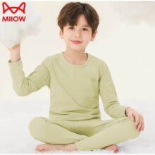 PLUS专享立减：猫人 MIIOW儿童秋衣秋裤套装全棉