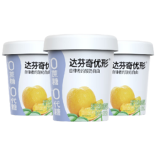 达芬奇 优形黄桃芦荟果粒320g*3杯*2件
