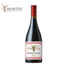 MONTES智利进口红酒 蒙特斯欧法系列葡萄酒750ml 欧法西拉单支
