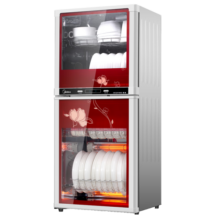 美的（Midea）消毒柜家用 立式 厨房餐具碗柜碗筷茶杯茶具 高温 94L四层大容量双门 二星级 100K03