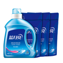 百亿补贴，plus:蓝月亮 亮白增艳洗衣液薰衣草香 1.95kg*1瓶+500g*6袋 洁净去污护衣护色