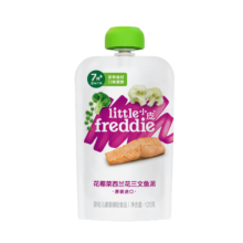 小皮（Little Freddie）花椰菜三文鱼肉泥 宝宝辅食泥7月+ 欧洲进口婴儿蔬菜泥佐餐泥120g