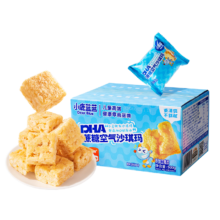 小鹿蓝蓝 0蔗糖DHA空气沙琪玛 宝宝零食儿童糕点泡芙早餐零食 500g