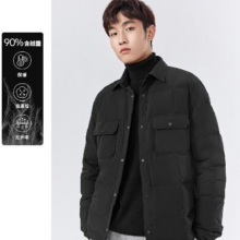 太平鸟 2024年新款男子衬衫是式羽绒服