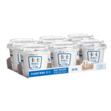 卡士 CLASSY.KISS 3.3g原味鲜酪乳100g*6杯 低温酸奶*5件+凑单