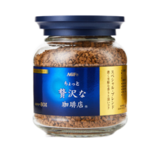 AGF精选蓝瓶80g 日本原装进口MAXIM冻干速溶无砂糖黑咖啡粉味浓香醇