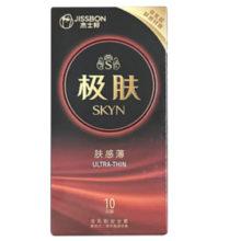 jissbon 杰士邦 SKYN 极肤 肤感薄 非乳胶安全套 10只