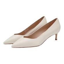 STUART WEITZMAN 经典小猫跟高跟鞋 珍珠灰(羊皮革) SW2104022-GRY 35.5