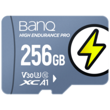 banq 256GB TF（MicroSD）存储卡 U3 V30 A1 4K V60Pro版 行车记录仪&监控摄像头专用内存卡 高速耐用139.9元 (月销1w+)