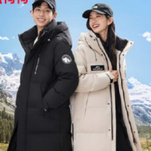 微信小程序：鸭鸭（YAYA）加厚男士外套羽绒服 情侣款