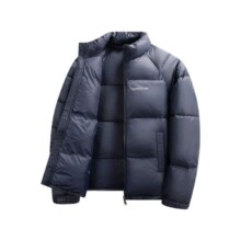PLUS会员：罗蒙 轻暖时尚棉服外套 7V205897 黑色/藏青