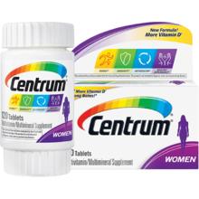 Centrum 善存 美国进口善存成人女士复合维生素多种120粒/瓶多维营养维生素b￥49