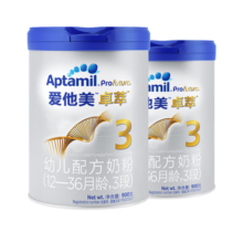 爱他美（Aptamil）卓傲3段幼儿配方奶粉（12-36月适用）原装进口 3段 800g 3罐1000元