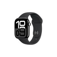 Apple 苹果 Watch Series 10 智能手表 GPS款 42mm 亮黑色 黑色橡胶表带 S/M