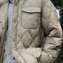 plus会员、京东百亿补贴:波司登 奥莱秋季羽绒服男简约风 字母印花（棕）