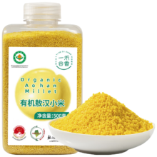 PLUS会员：一禾谷香 有机敖汉小米 500g 黄小米 地标新米