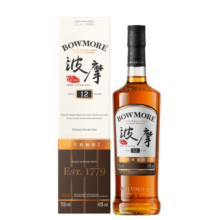 波摩（Bowmore）洋酒艾雷单一麦芽苏格兰威士忌 雪莉桶12年700ml英国进口318元