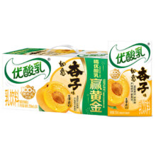 伊利优酸乳如意杏子味250ml*24盒/箱乳饮料 礼盒装