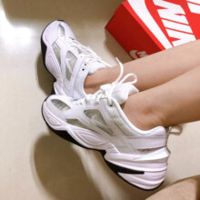 耐克 Nike M2K Tekno 复古老爹鞋 休闲跑步AV4789  AO3108 CJ9583-100 女款白银 36.5459元 (每满300减40)