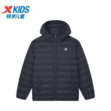 特步童装儿童羽绒服保暖舒适休闲中大童儿童羽绒服上衣外套
