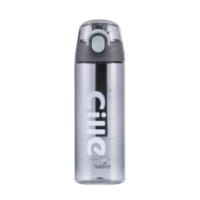 希乐（cille）塑料水杯tritan男女学生大容量便携户外运动健身随手杯子灰600ml