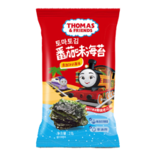 小火车（THOMAS & FRIENDS）儿童即食紫菜 海苔片 0添加 番茄味16g