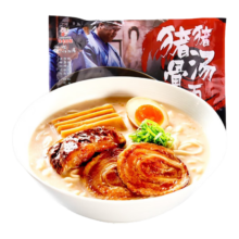 plus会员:味千拉面 猪猪骨汤日式拉面610g(4人份含料包) 速食方便面 挂面面条面食