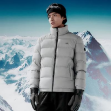 plus会员：HLA 海澜之家 羽绒服极光小汉堡立领白鹅绒