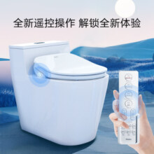海尔（Haier）智能马桶盖 即热遥控暖风款 电动加热坐便盖 自动夜灯 X1-5215