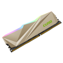 酷兽（CUSO）16GB(8Gx2)套装 DDR4  3600 台式机内存条 剑齿虎系列-金甲 RGB灯条