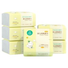 PLUS会员：全棉时代 婴儿棉柔巾洗脸巾干湿两用 80片*12包*2件