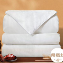 双11预告、plus：钱皇 步步生莲蚕丝被 100%双宫茧桑蚕长丝 子母被 4+6斤 220*240cm 白色