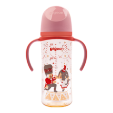 贝亲（Pigeon）双把手PPSU奶瓶 第3代 330ml-胡桃夹子 LL号 9个月以上  AA224
