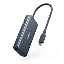 Anker安克扩展坞USB-C接口Hub笔记本转接头PD快充Type-C网线USBA口电脑链接网口拓展坞高清HDMI视频分线器42.9元