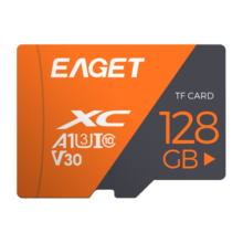 忆捷（EAGET）128GB TF（MicroSD）存储卡 U3 增强版 高速耐用视频监控行车记录仪内存卡