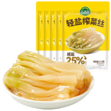 plus:吉香居轻盐榨菜丝61.8g*5包减盐榨菜咸菜下饭菜清淡榨菜佐餐小菜