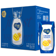蒙牛（MENGNIU）纯甄芒果百香果风味酸奶200g×16盒